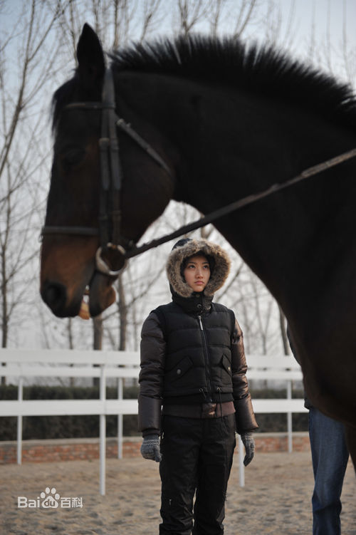 景甜(Jing Tian)学骑马图片图集