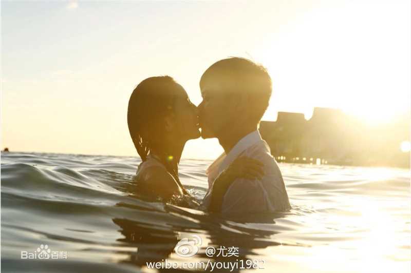 陈思诚(Chen Sicheng)佟丽娅大溪地结婚生活照相册