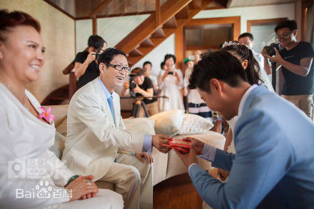 陈思诚(Chen Sicheng)佟丽娅大溪地结婚生活照相册