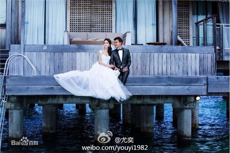 陈思诚(Chen Sicheng)佟丽娅大溪地结婚生活照相册