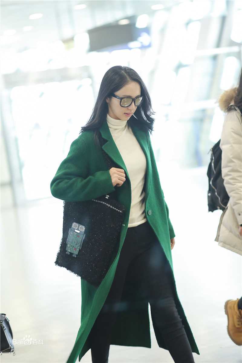 董璇(Dong Xuan)机场街拍性感图片壁纸