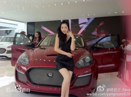 杨若兮车展照