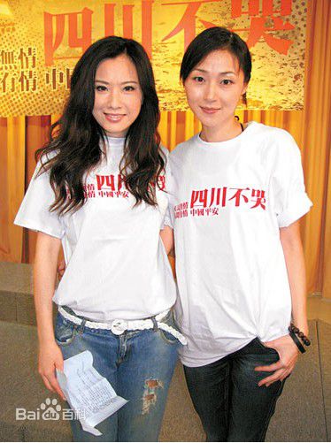 万绮雯(Joey Meng Yee Man)抗震救灾活动前后照片