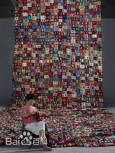 《我的母亲和我的家乡》装置 毛线、玻璃钢、硅胶1600x600cm 2012