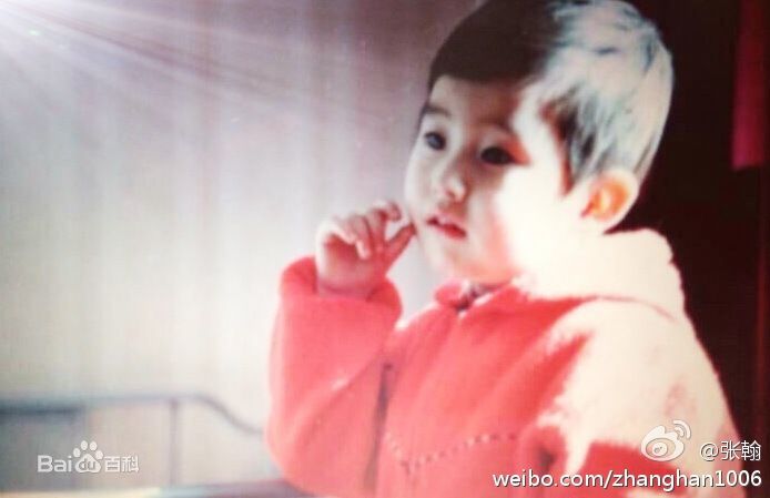 张翰(Hans Zhang)小时候的翰宝前后照片