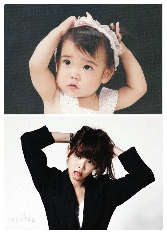 李知恩(IU（艺名）、 （韩文）、Lee Ji Eun（英文）)IU童年照图册