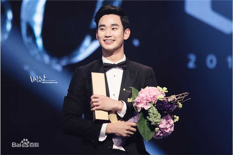 金秀贤(Kim Soo Hyun、キム スヒョン)百想艺术大赏(2014)前后照片