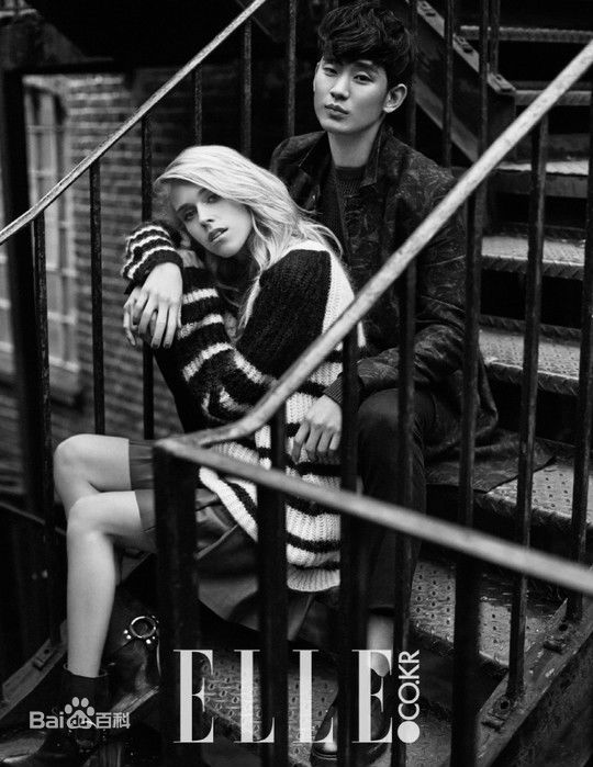 金秀贤(Kim Soo Hyun、キム スヒョン)Elle (2015.01)前后照片