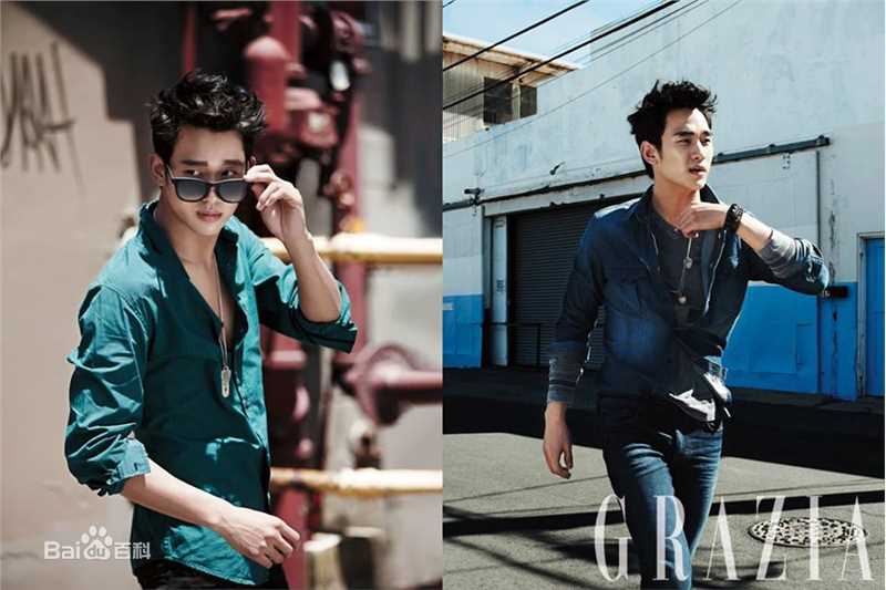 金秀贤(Kim Soo Hyun、キム スヒョン)在《Grazia》中的