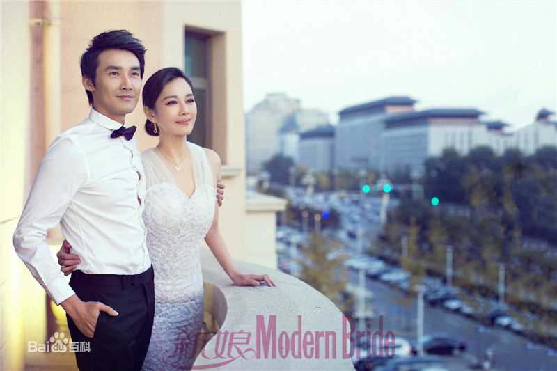 张铎与陈松伶婚纱照