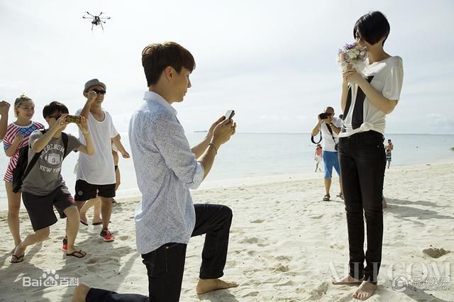 戚薇(Stephy)求婚现场前后照片