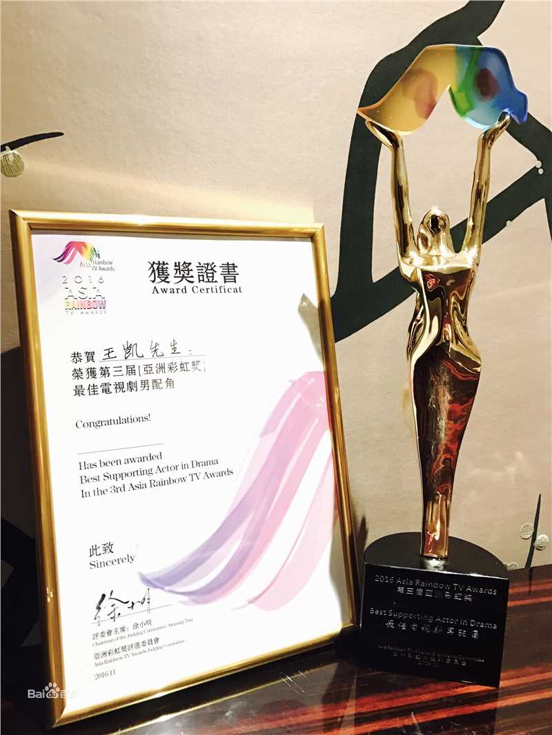 王凯(Wang Kai)获奖素颜照壁纸