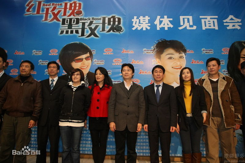 朱翊在红玫瑰黑玫瑰新闻发布会