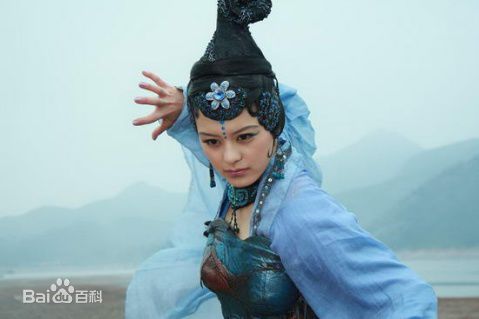王力可(Rainbow)新西游记饰演蛟魔王女儿国国王前后照片
