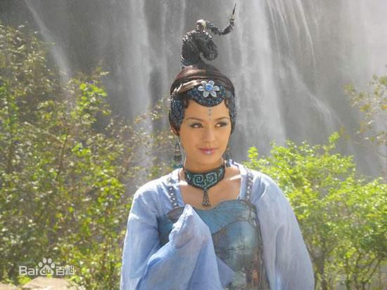 王力可(Rainbow)新西游记饰演蛟魔王女儿国国王前后照片