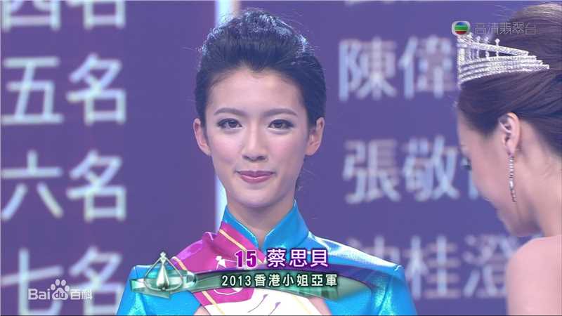 蔡思贝(Sisley Choi)选美经历前后照片