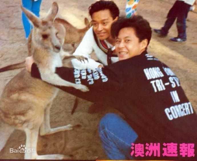 张国荣（原名张发宗）(Leslie Cheung（英）、レスリーチャン（日）)张国荣与朋友合影性感图片图集