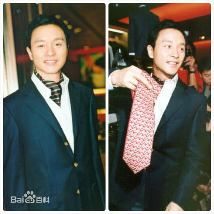 张国荣（原名张发宗）(Leslie Cheung（英）、レスリーチャン（日）)2002年 中环Dunhill剪彩性感图片图集