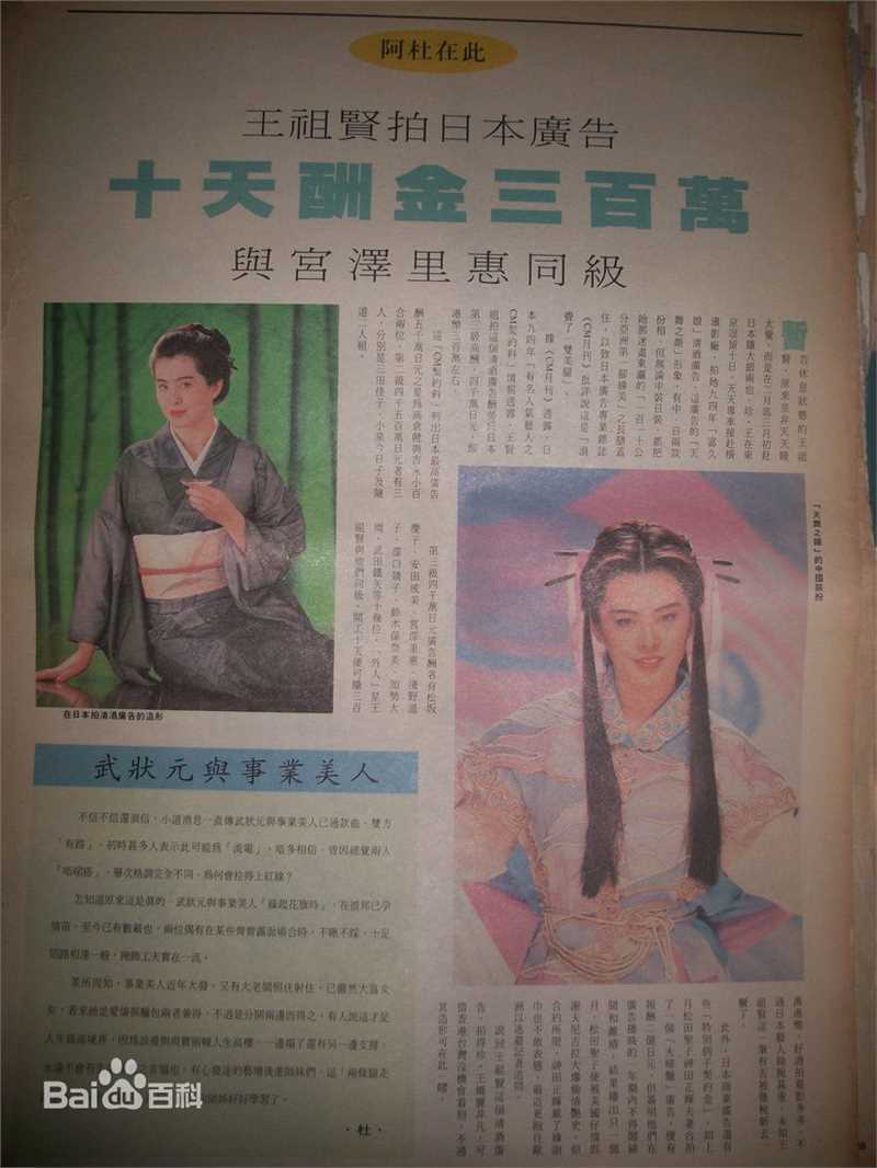 王祖贤(Joey Wong)广告系列性感图片图集