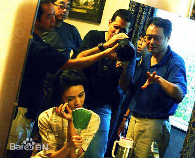 李安(Ang Lee)拍摄现场前后照片