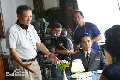 李安(Ang Lee)拍摄现场前后照片