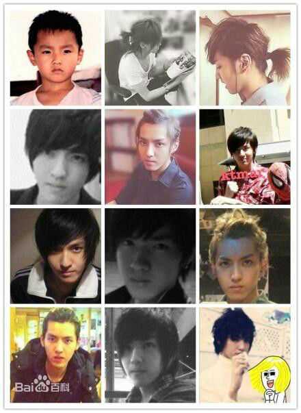 吴亦凡(KRIS) 少年时期前后照片