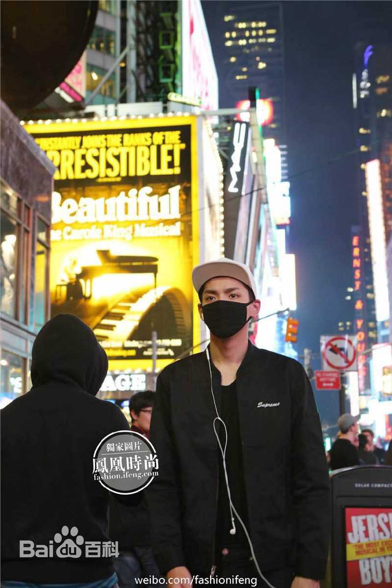 吴亦凡(KRIS) 街拍素颜照壁纸