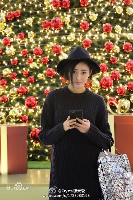 张天爱(Crystal)微博生活照素颜照相册