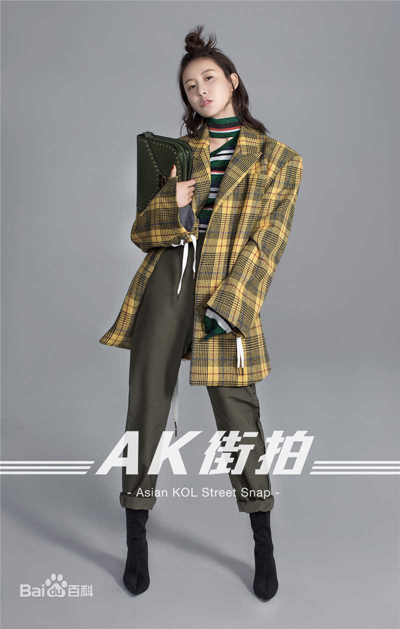 贾清(TingAnne)AK街拍素颜照壁纸