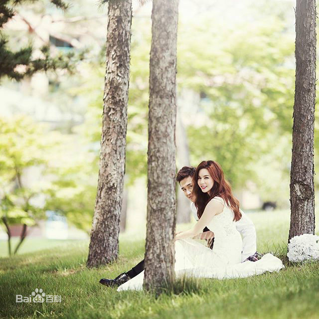 朴诗恩(Park Si Eun)和陈泰贤婚纱照图片图集