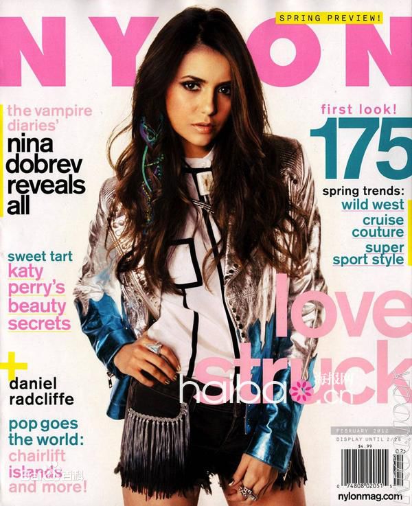 妮娜·杜波夫(Nina Dobrev)高清杂志封面图集