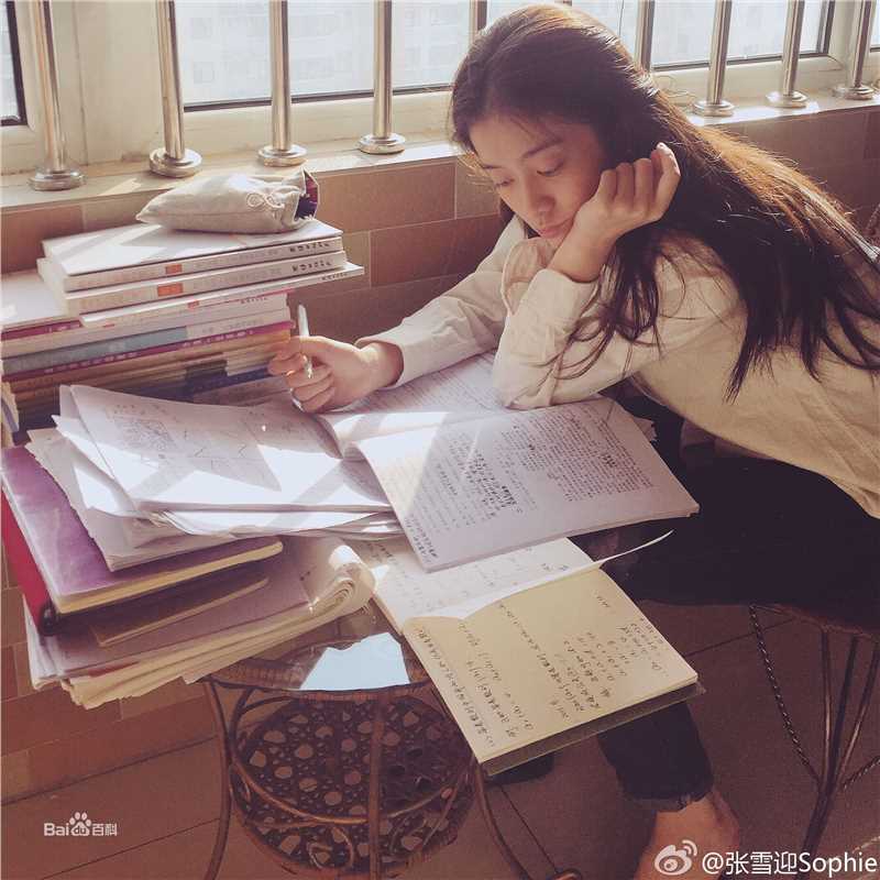 张雪迎(Sophie)艺考成绩素颜照相册