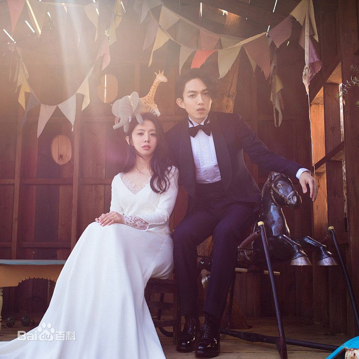 林宥嘉(Yoga Lin)、丁文琪婚纱照图片图集