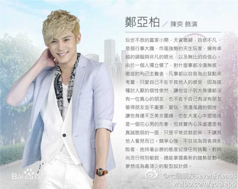 陈奕(Andy Chen)《七个朋友》郑亚柏高清剧照