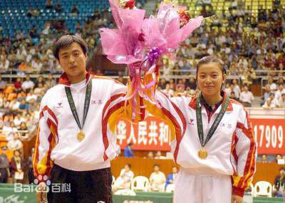 杨影苏队秦志戬/夺得混双冠军图片图集