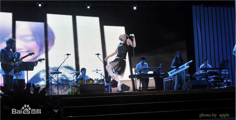 谭维维(Sitar tan)20100817世博音乐会性感图片图集