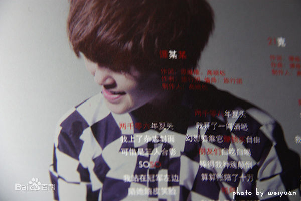 谭维维(Sitar tan)谭某某专辑照图册