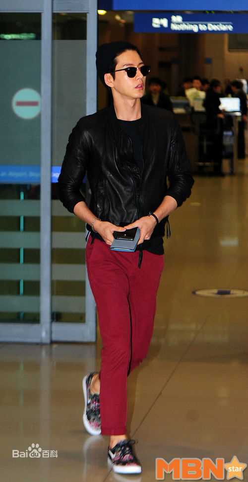 朴海镇(/Park Hae Jin/パクヘジソ)机场街拍性感图片图集