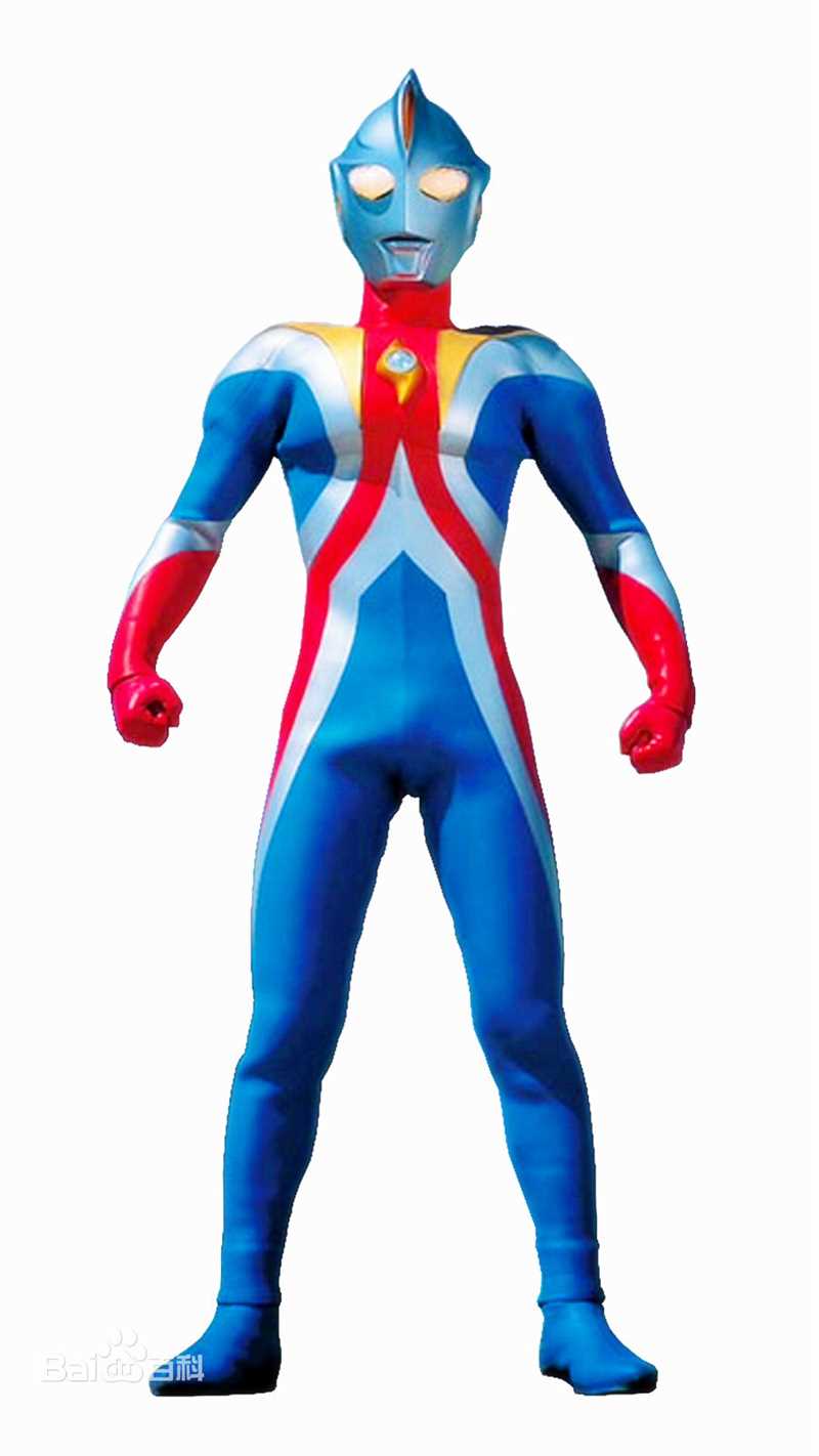 高斯·奥特曼(ウルトラマンコスモス<br>Ultraman Coos)日蚀模式前后照片