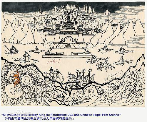 胡金铨(King Hu)张羽煮海前后照片