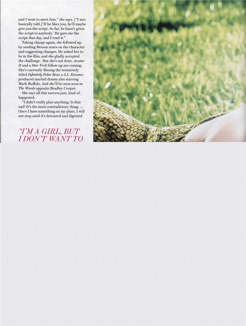 最全佐伊·索尔达娜(Zoe Saldana)精彩图册