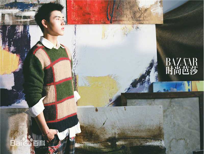 陈飞宇时尚芭莎前后照片