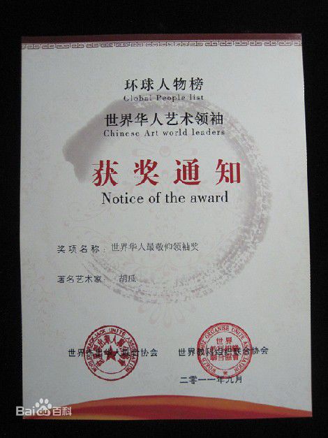 胡瓜部分获奖记录图册