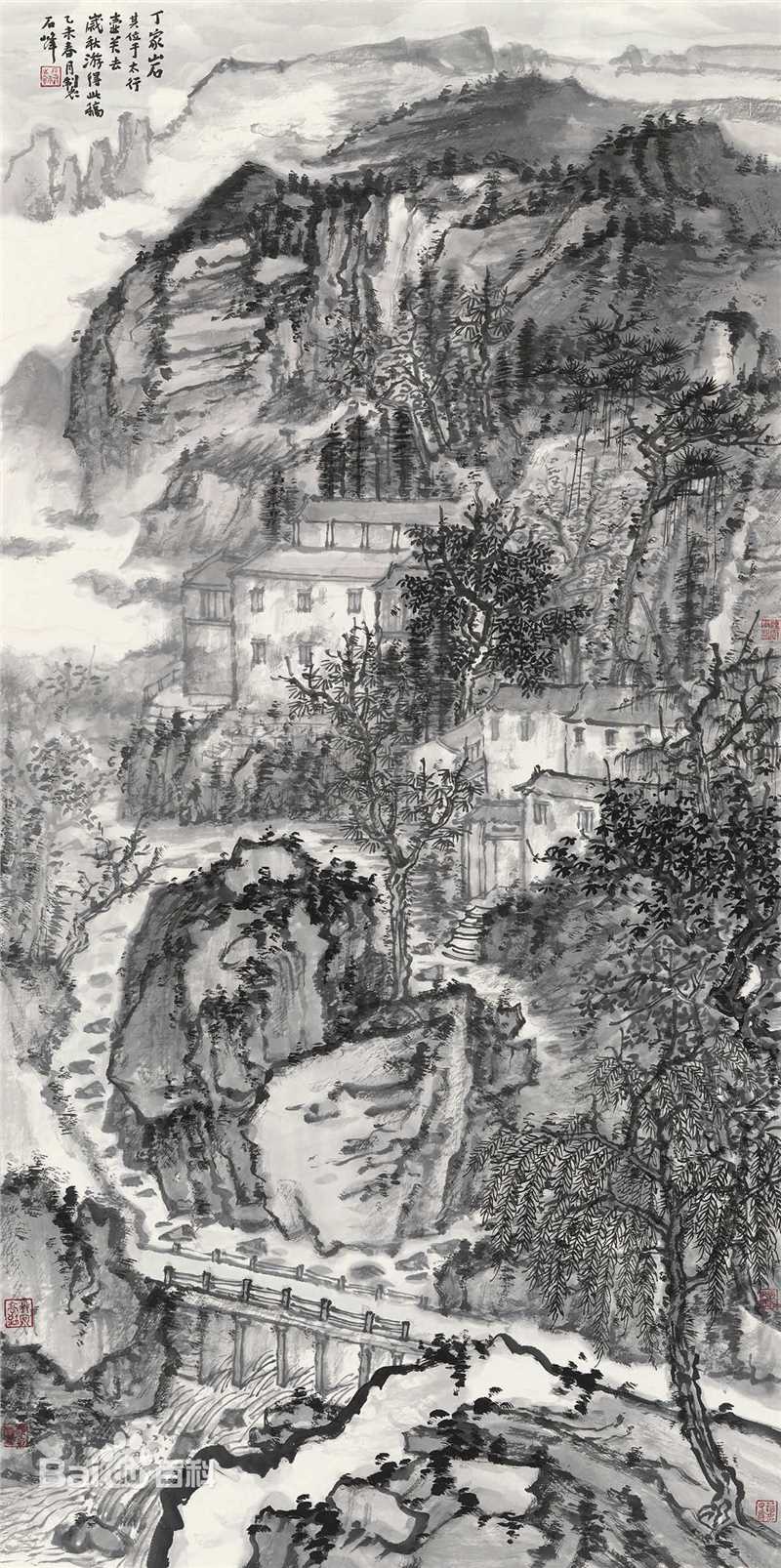 石峰作品前后照片