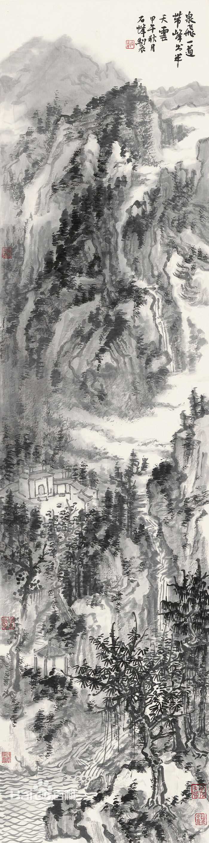 石峰作品前后照片