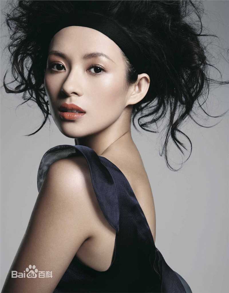 章子怡(Zhang Ziyi)时尚大片素颜照壁纸