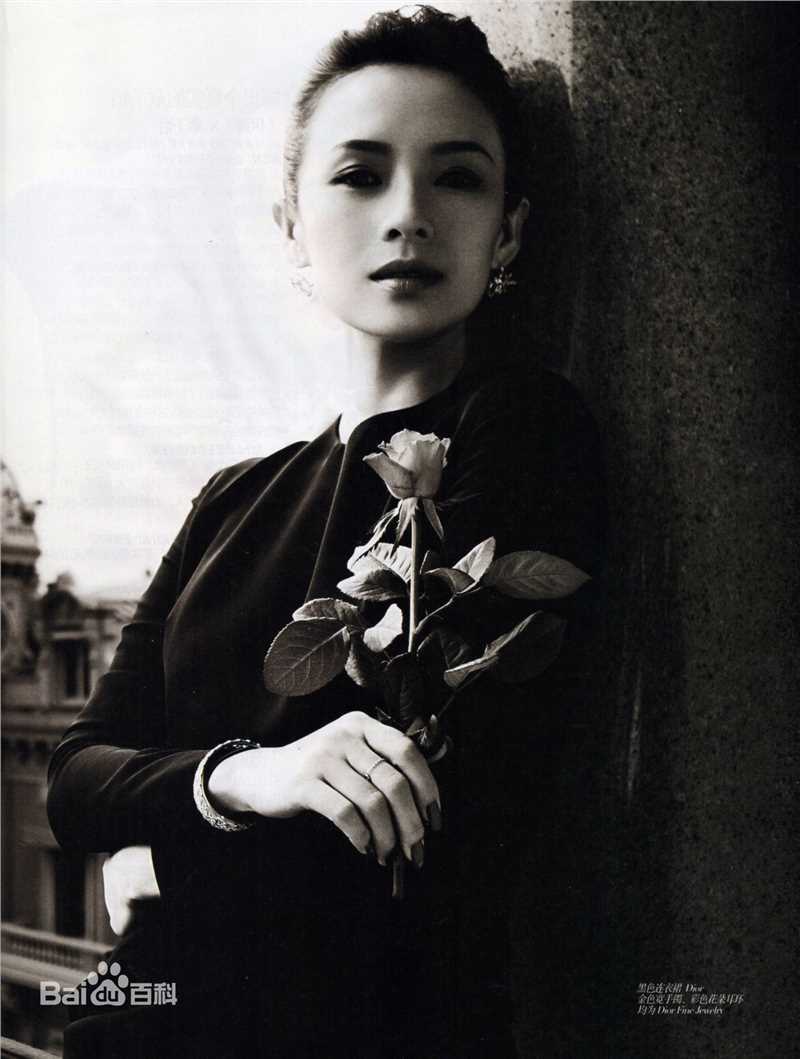 章子怡(Zhang Ziyi)时尚大片素颜照壁纸