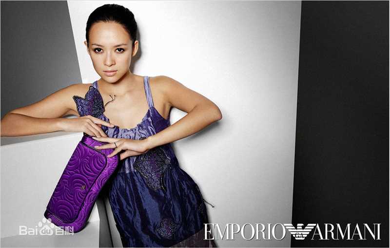 章子怡(Zhang Ziyi)EmporioArmani09代言素颜照壁纸