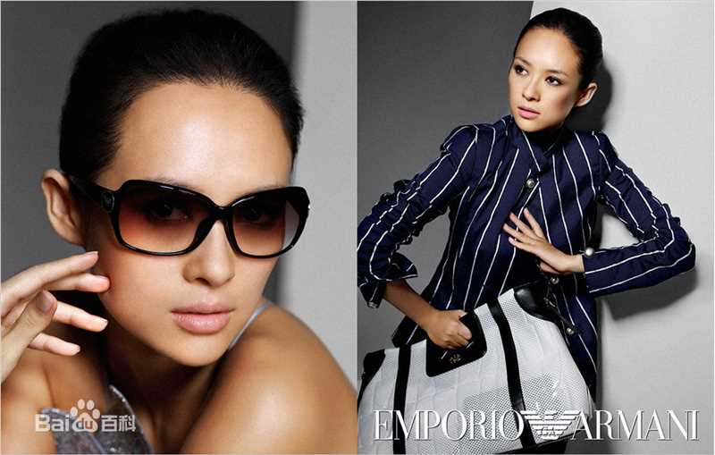 章子怡(Zhang Ziyi)EmporioArmani09代言素颜照壁纸