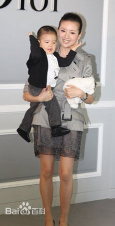 董洁(Angel)和儿子顶顶照片图片图集